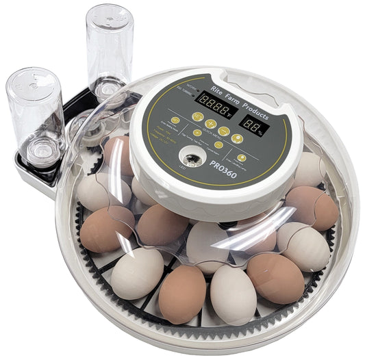 Premium PRO 360 Rite Farm Products 21 Chicken Egg Incubator & or Optional Egg Turner Trays - Bird Keeping Supplies for Quail Enthusiasts