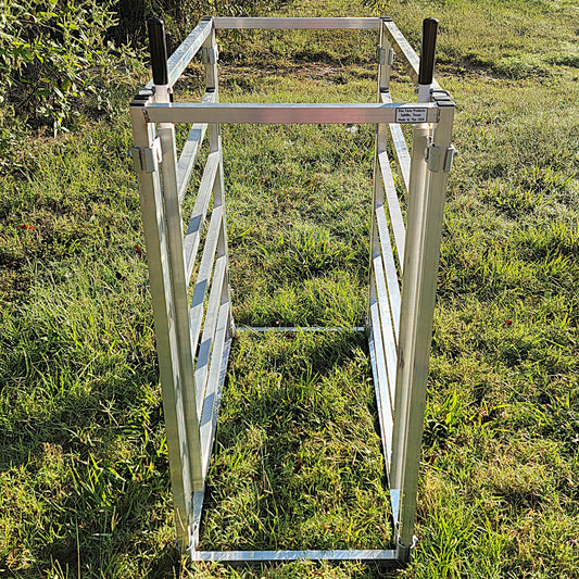 Premium Aluminum 40-Inch-Tall Sheep & Goat 3 Way Sorter gate for Sorting Alley & Pen Systems - Homesteading Supplies for Quail Enthusiasts