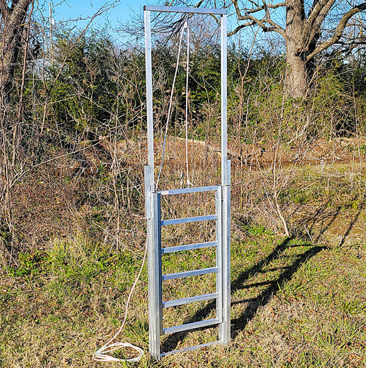 Premium Aluminum 80-Inch-Tall Sheep & Goat Guillotine Stop Gate for Sorting Alley & Pen Systems - Homesteading Supplies for Quail Enthusiasts