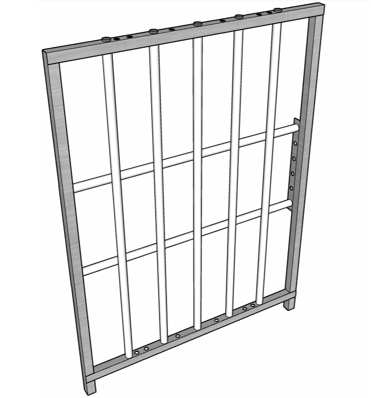 Premium Aluminum 30-Inch-Long by 40-Inch-Tall Sheep & Goat Lamb & Kid Creep Feeding Panel - Homesteading Supplies for Quail Enthusiasts