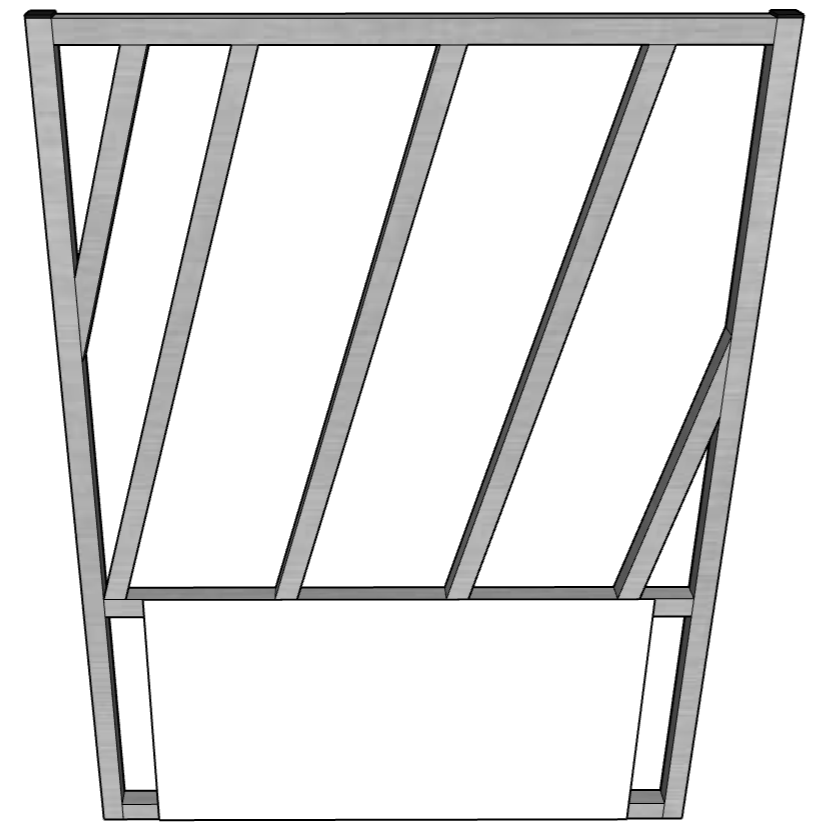Premium Aluminum 30-Inch-Long by 40-Inch-Tall Sheep & Goat Slant Bar Feeding Panel Hay - Homesteading Supplies for Quail Enthusiasts