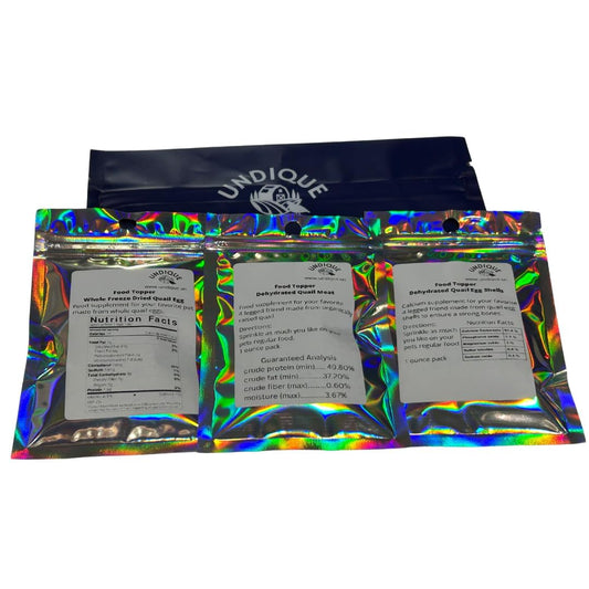 Quail Dust Dog Food Topper & Cat Food Topper - Natural Pet Food Seasoning with Quail Eggshells & Meat & Egg, Rich in Protein, Calcium, Vitamins & Minerals for Enhanced Digestion & Bone Health