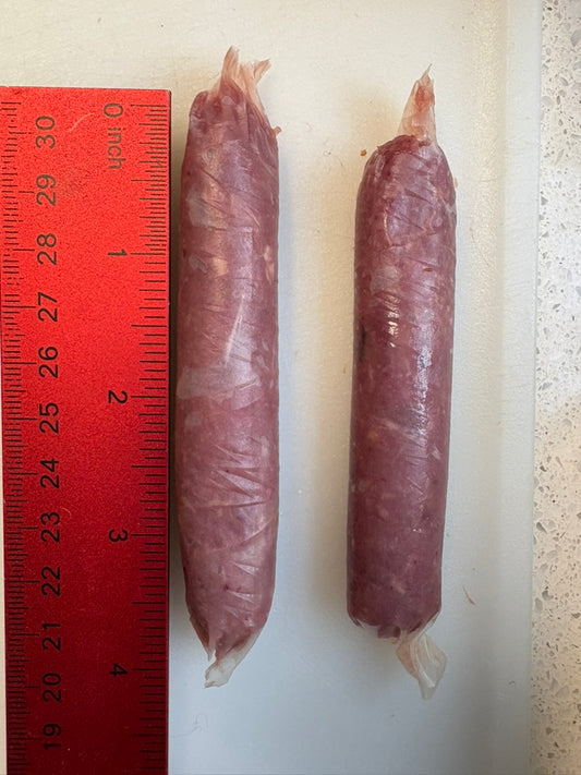 Quail meat Sausage for Raw Feeding (local pickup only)