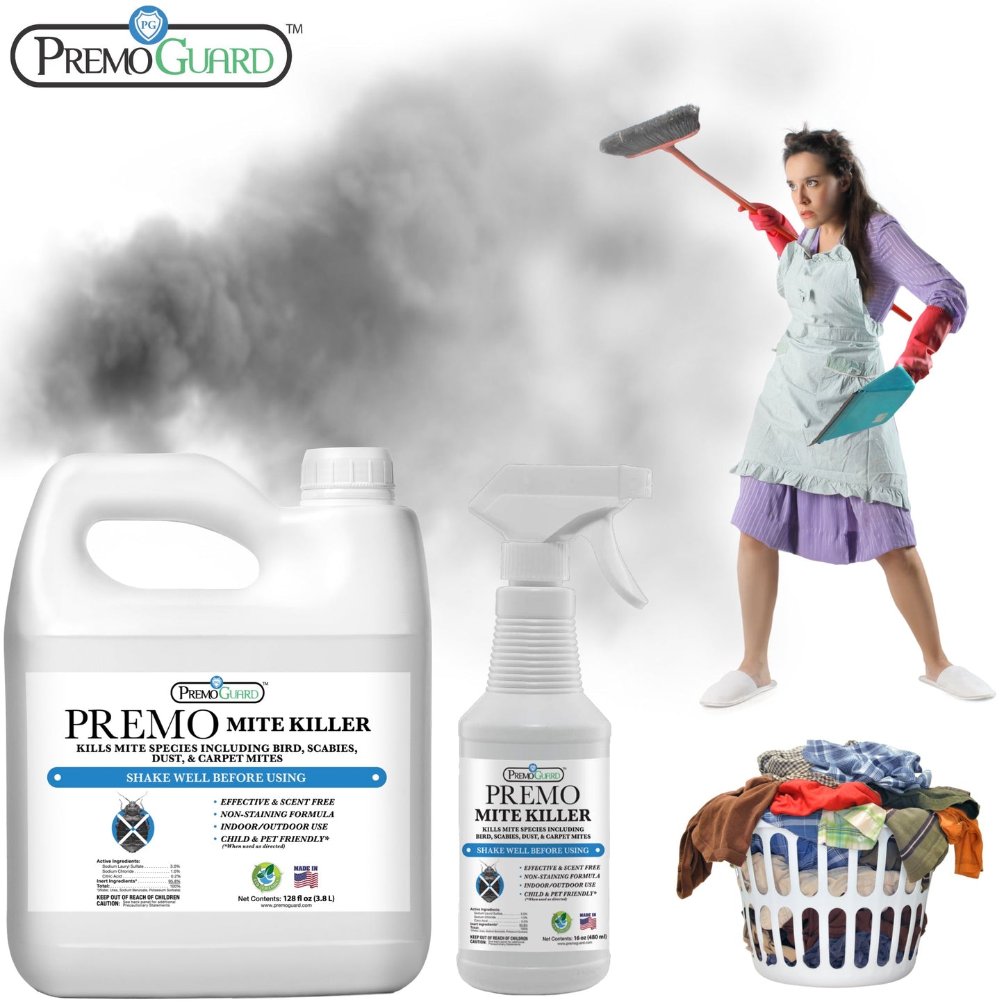 Premium Mite Killer Spray - All Natural Non-Toxic - By Premo Guard - Bird Keeping Supplies for Quail Enthusiasts