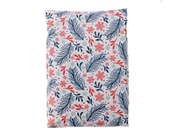 Premium Snowflake Christmas Mistletoe Poly Mailers Size 6x9 Shipping Bags - Packaging Materials for Quail Enthusiasts