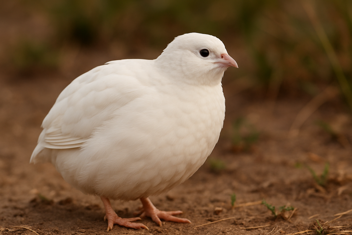 white coturnix quail