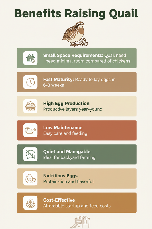 Benefits of raising quail
