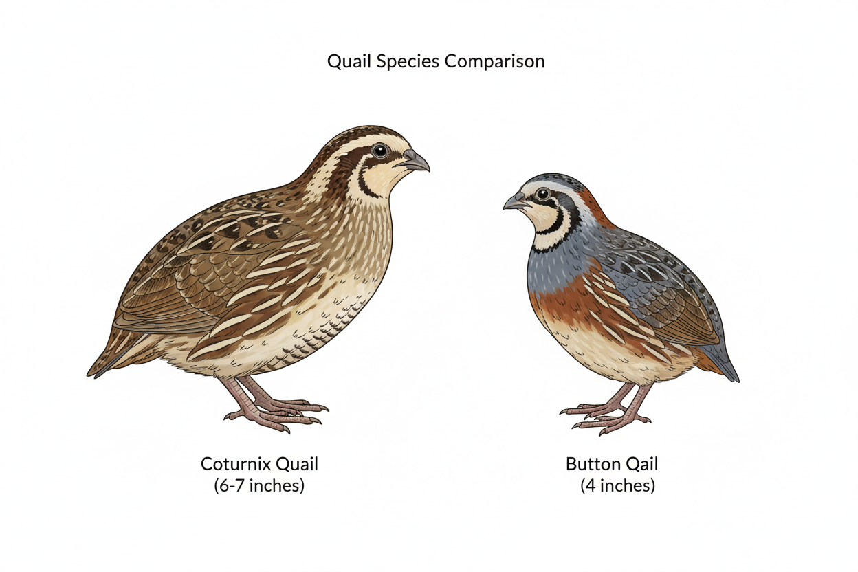 Differences Between Coturnix and Button Quail – Quailz.com by Undique LLC