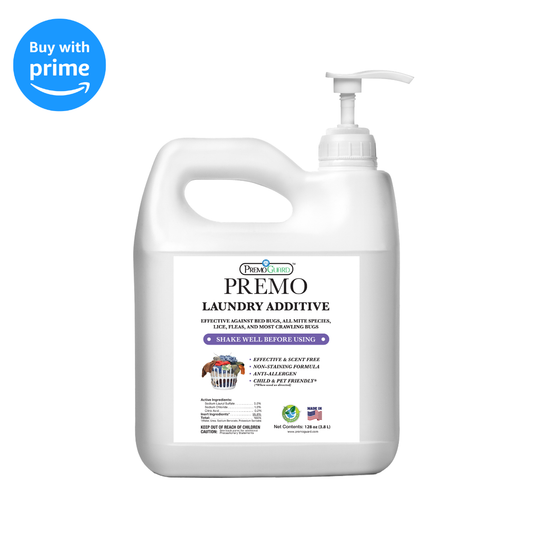 Premium Bed Bug & Mite Killer Laundry Additive - 128 oz - All Natural Non-Toxic - By Premo Guard - Homesteading Supplies for Quail Enthusiasts