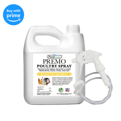 Premium Poultry Spray - Plant Based All Natural Non-Toxic - By Premo Guard - Bird Keeping Supplies for Quail Enthusiasts