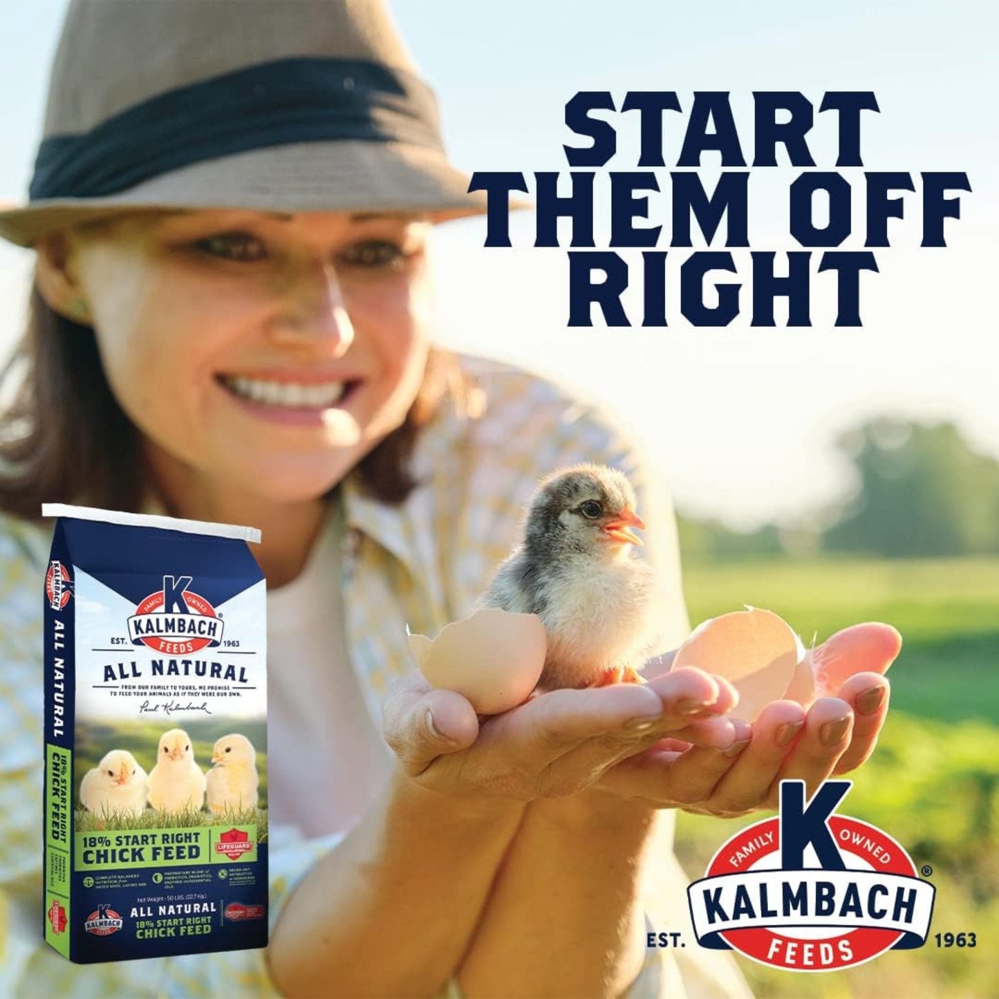 18% All Natural Start Right Chick Crumbles - 25 lb
