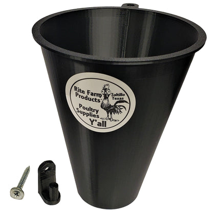 Extra Small Poly Quail Processing Kill Cone with Mount & Screw