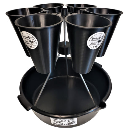 Quail Restraining 6 Cone Rotary Processing Station, Kill Cone Rotating Tower Stand