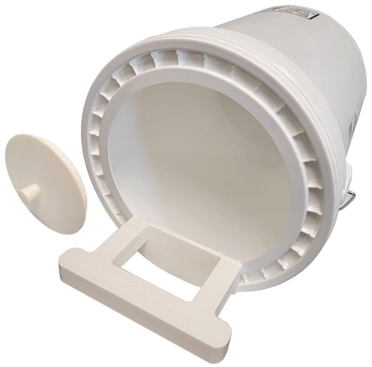 Chicken Nesting Box Bucket Kit, Rear Access Cover, Complete Kit With 5 Gallon Pail