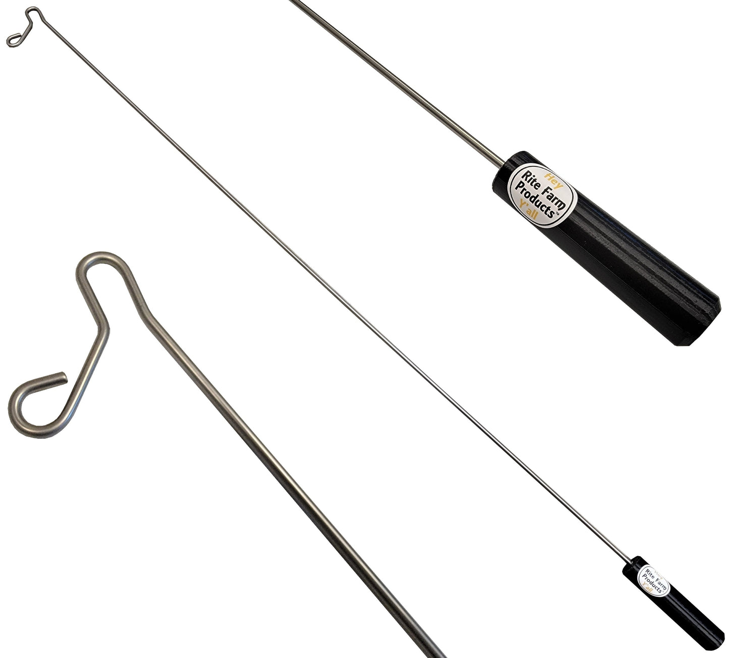 Premium 48" Chicken Poultry Bird Fowl Catcher Leg Hook Stainless Steel - Bird Keeping Supplies for Quail Enthusiasts