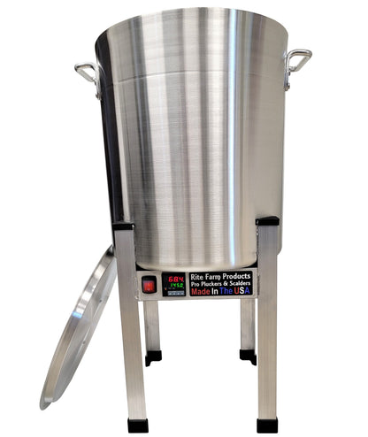 Premium 15 Gallon 120 Volt, 2,000-Watt Pro Poultry Scalder Chicken MADE in the USA - Bird Keeping Supplies for Quail Enthusiasts