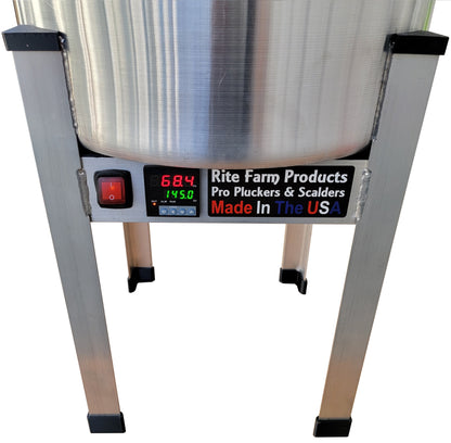 Premium 15 Gallon 240 Volt, 3,000-Watt Pro Poultry Scalder Chicken MADE in the USA - Bird Keeping Supplies for Quail Enthusiasts