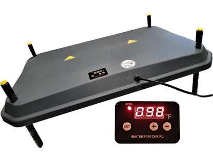 Premium 16"x24" Chick Brooder Heating Plate 66-Watts Digital Heat Temperature Adjustable - Bird Keeping Supplies for Quail Enthusiasts