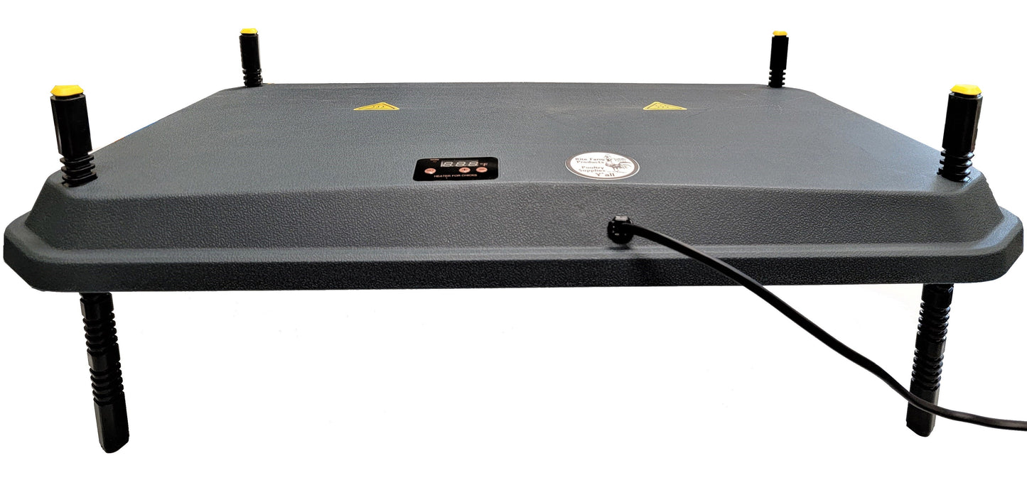 Premium 16"x24" Chick Brooder Heating Plate 66-Watts Digital Heat Temperature Adjustable - Bird Keeping Supplies for Quail Enthusiasts