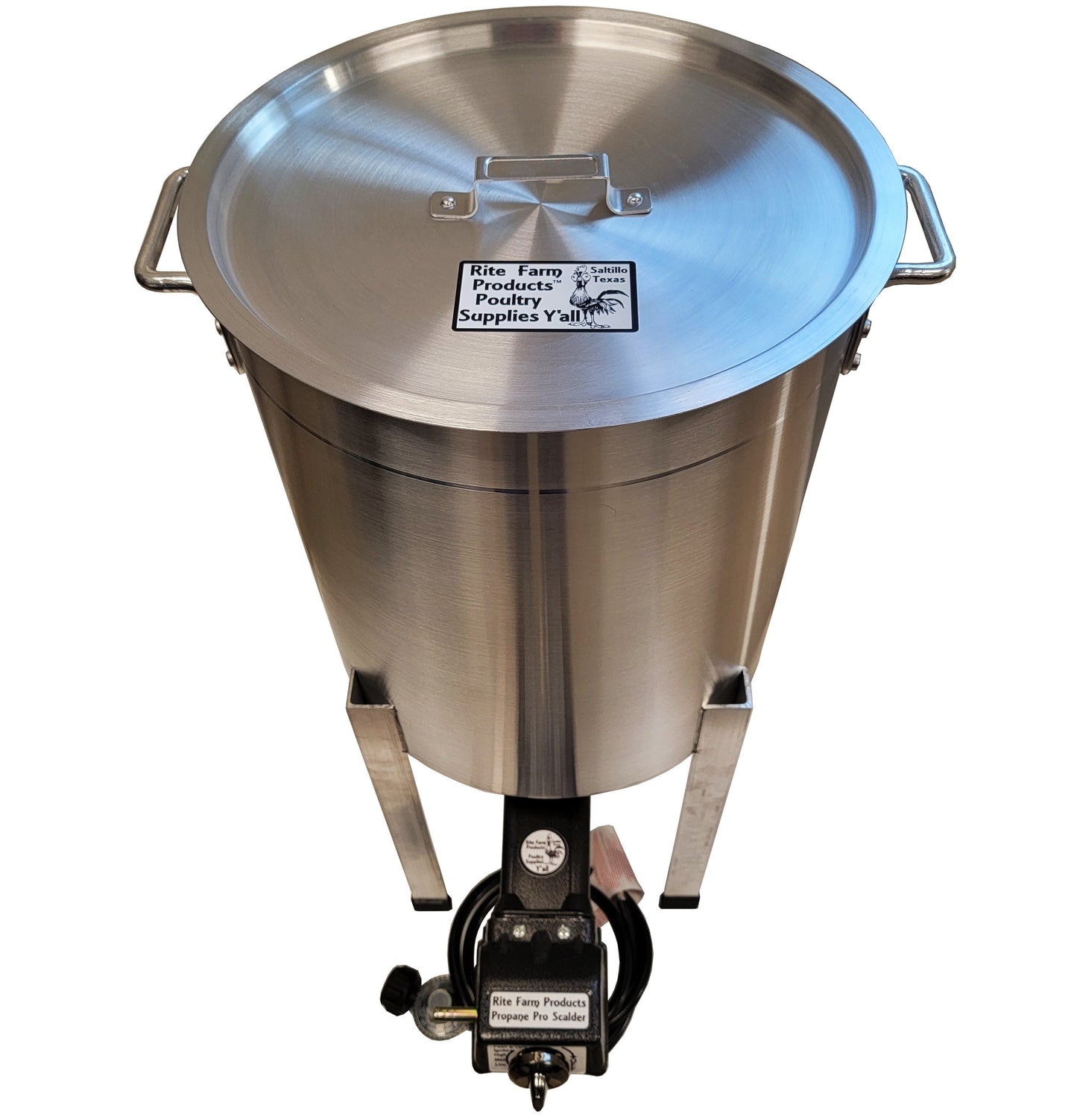 Premium Propane 15 Gallon Pro Poultry Scalder Chicken MADE in the USA - Bird Keeping Supplies for Quail Enthusiasts