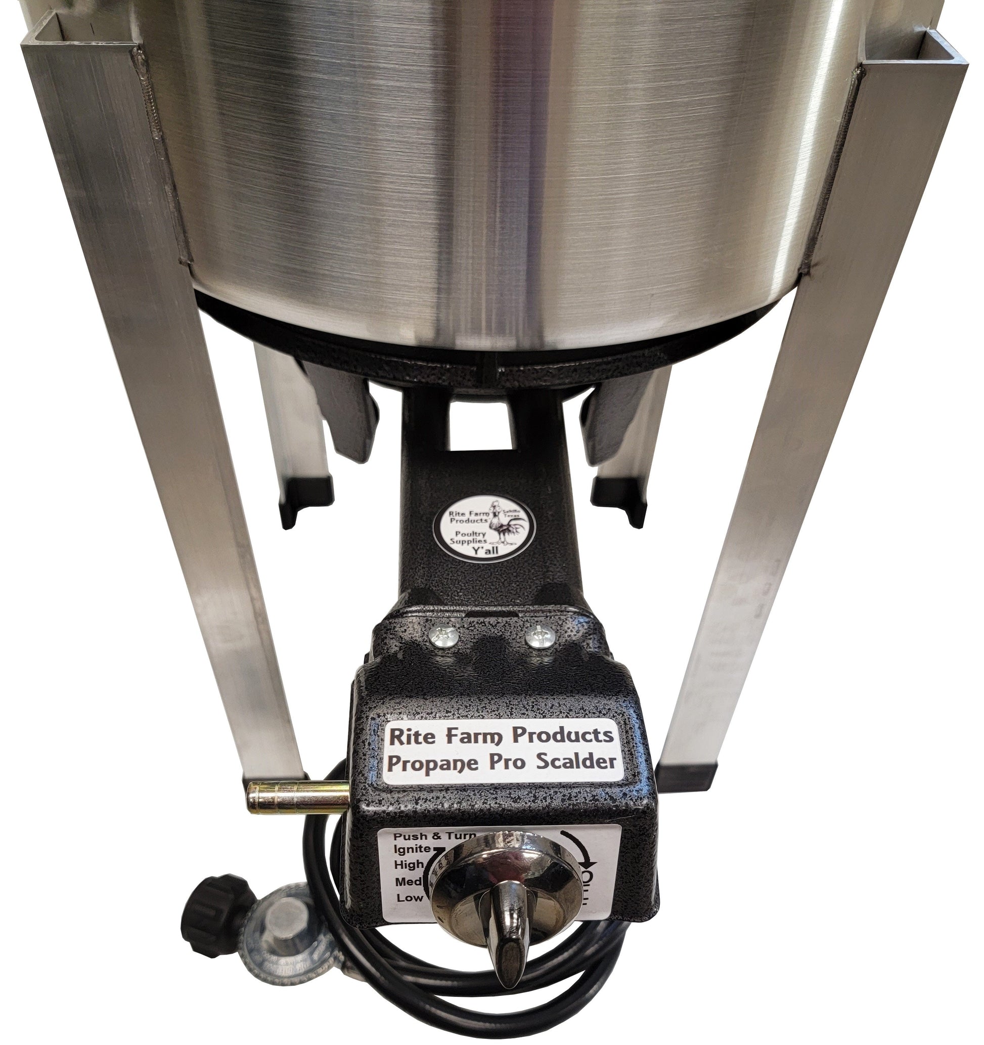 Premium Propane 15 Gallon Pro Poultry Scalder Chicken MADE in the USA - Bird Keeping Supplies for Quail Enthusiasts