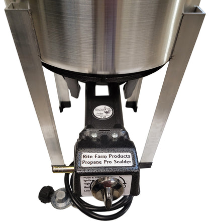 Premium Propane 15 Gallon Pro Poultry Scalder Chicken MADE in the USA - Bird Keeping Supplies for Quail Enthusiasts