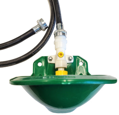 Premium Rite Farm Products Poly Automatic Stock Waterer Drinker with Hose & Fitting - Homesteading Supplies for Quail Enthusiasts