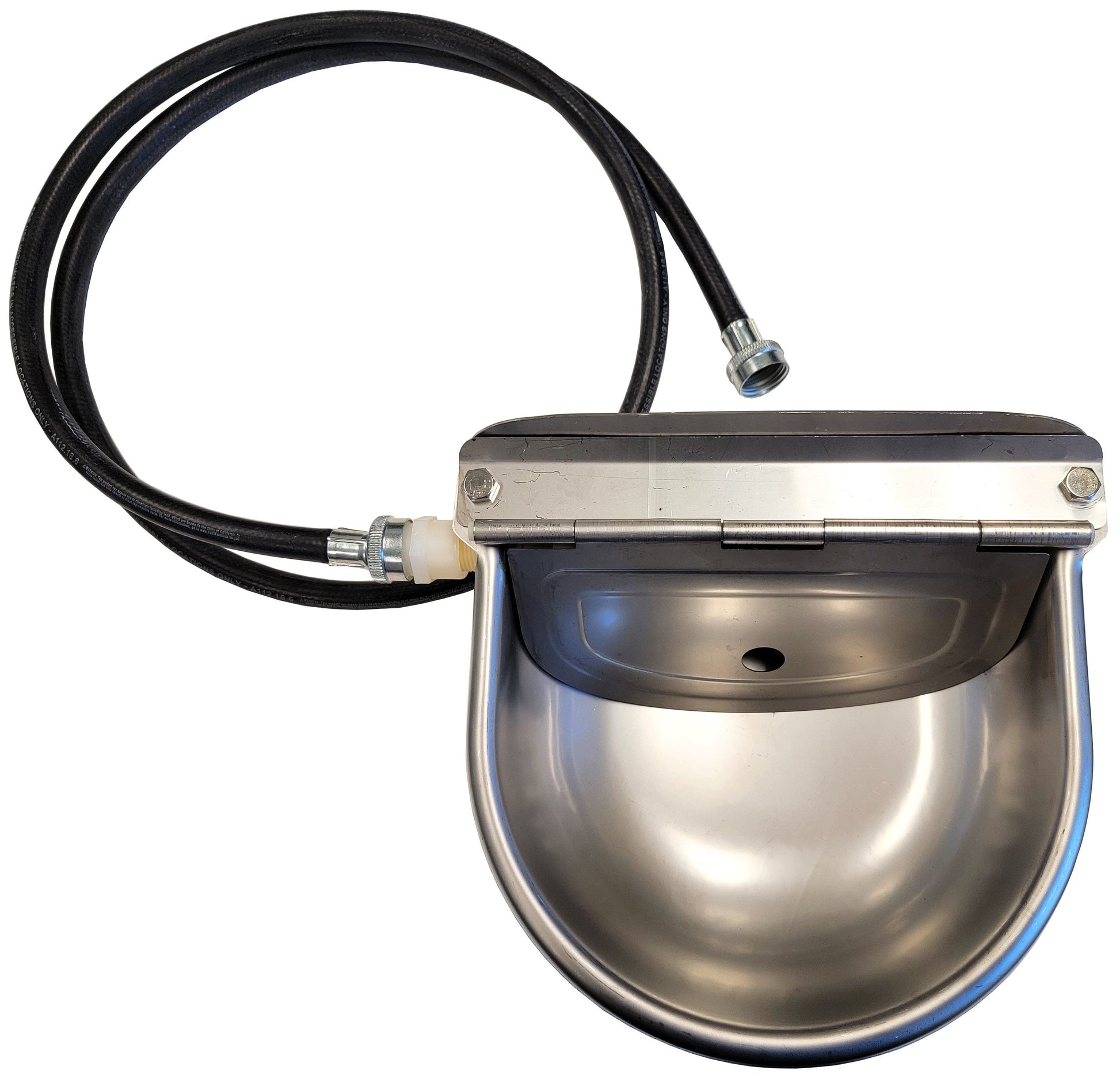 Premium Rite Farm Products S.S. Automatic Stock Waterer Drinker with Hose & Fitting - Homesteading Supplies for Quail Enthusiasts