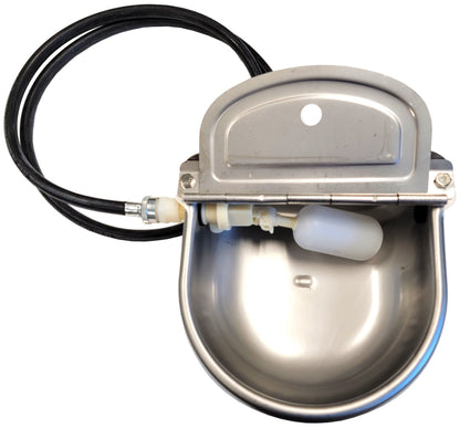 Premium Rite Farm Products S.S. Automatic Stock Waterer Drinker with Hose & Fitting - Homesteading Supplies for Quail Enthusiasts