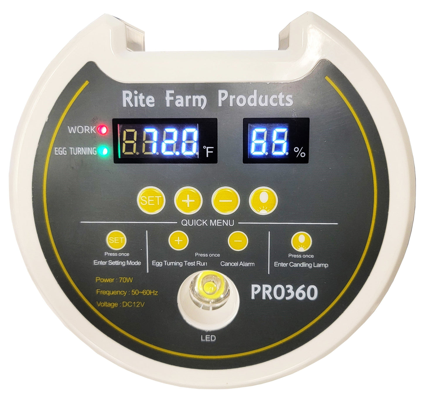 Premium PRO 360 Rite Farm Products 21 Chicken Egg Incubator & or Optional Egg Turner Trays - Bird Keeping Supplies for Quail Enthusiasts