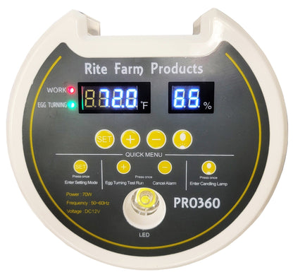 Premium PRO 360 Rite Farm Products 21 Chicken Egg Incubator & or Optional Egg Turner Trays - Bird Keeping Supplies for Quail Enthusiasts