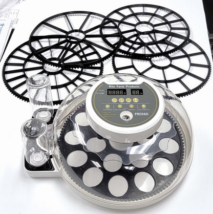Premium PRO 360 Rite Farm Products 21 Chicken Egg Incubator & or Optional Egg Turner Trays - Bird Keeping Supplies for Quail Enthusiasts