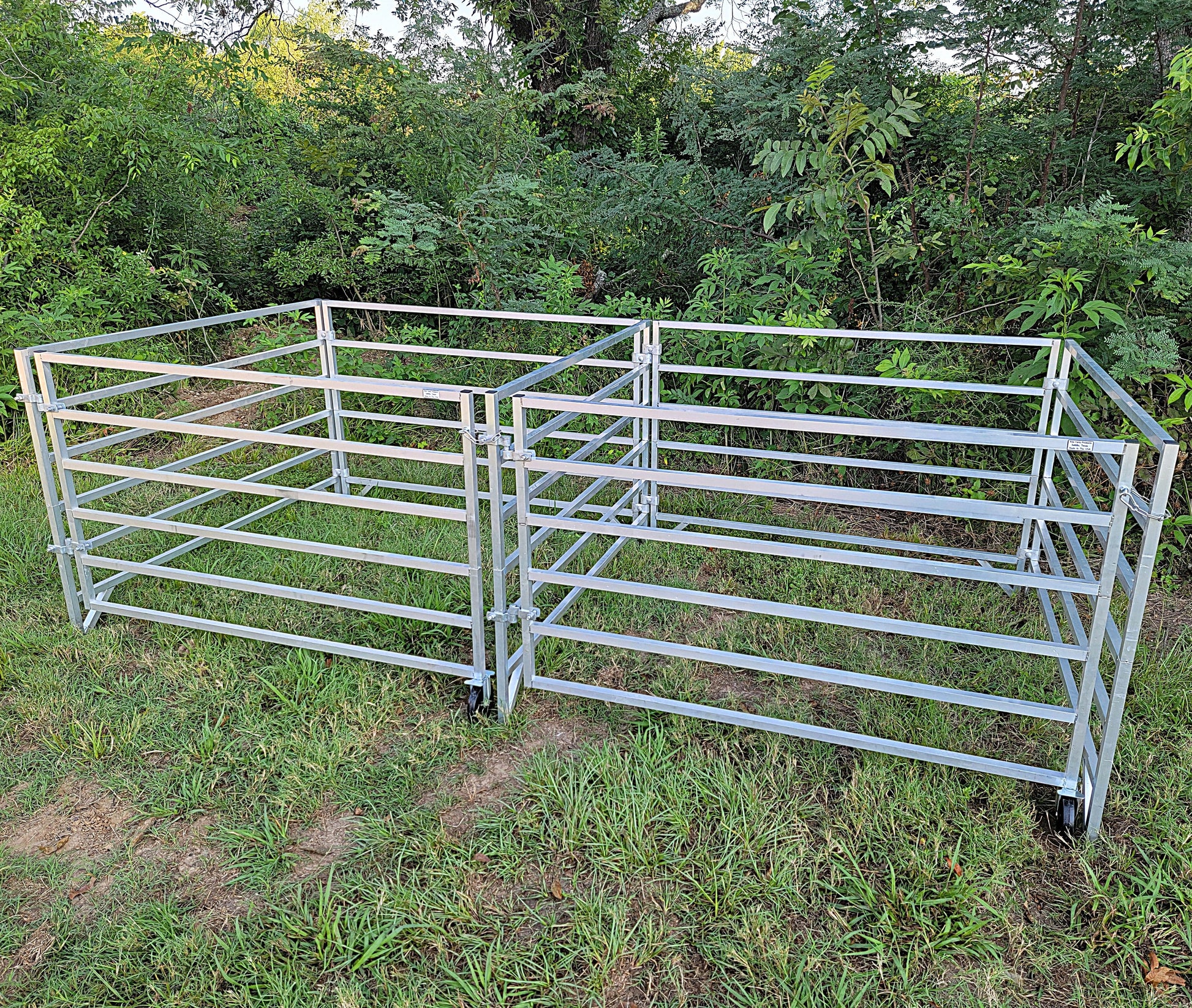 Premium Aluminum 5 Ft X 5 Ft 6 Rail Stater Stall Kit & or Add-On Kit for Sheep & Goats - Homesteading Supplies for Quail Enthusiasts