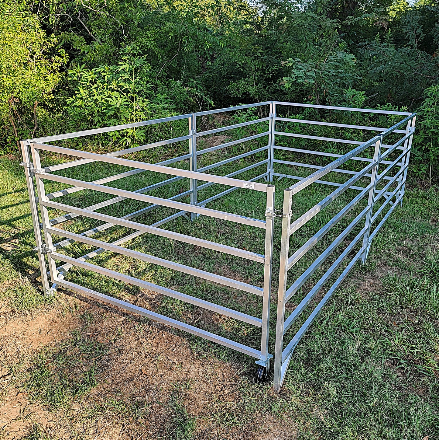 Premium Aluminum 5 Ft X 10 Ft 6 Rail Starter Stall Kit & or Add on Stall Kit for Sheep & Goats - Homesteading Supplies for Quail Enthusiasts