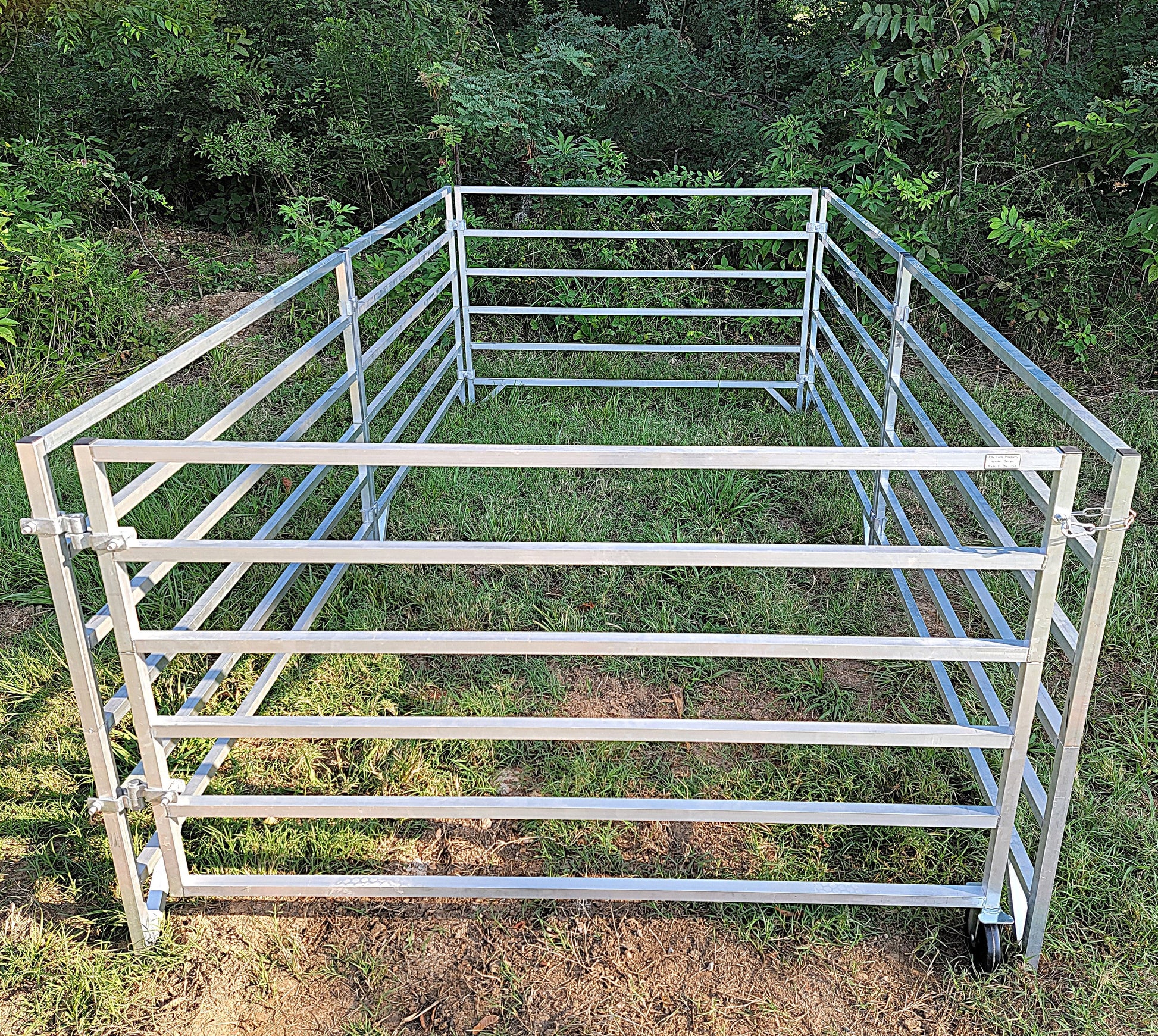 Premium Aluminum 5 Ft X 10 Ft 6 Rail Starter Stall Kit & or Add on Stall Kit for Sheep & Goats - Homesteading Supplies for Quail Enthusiasts