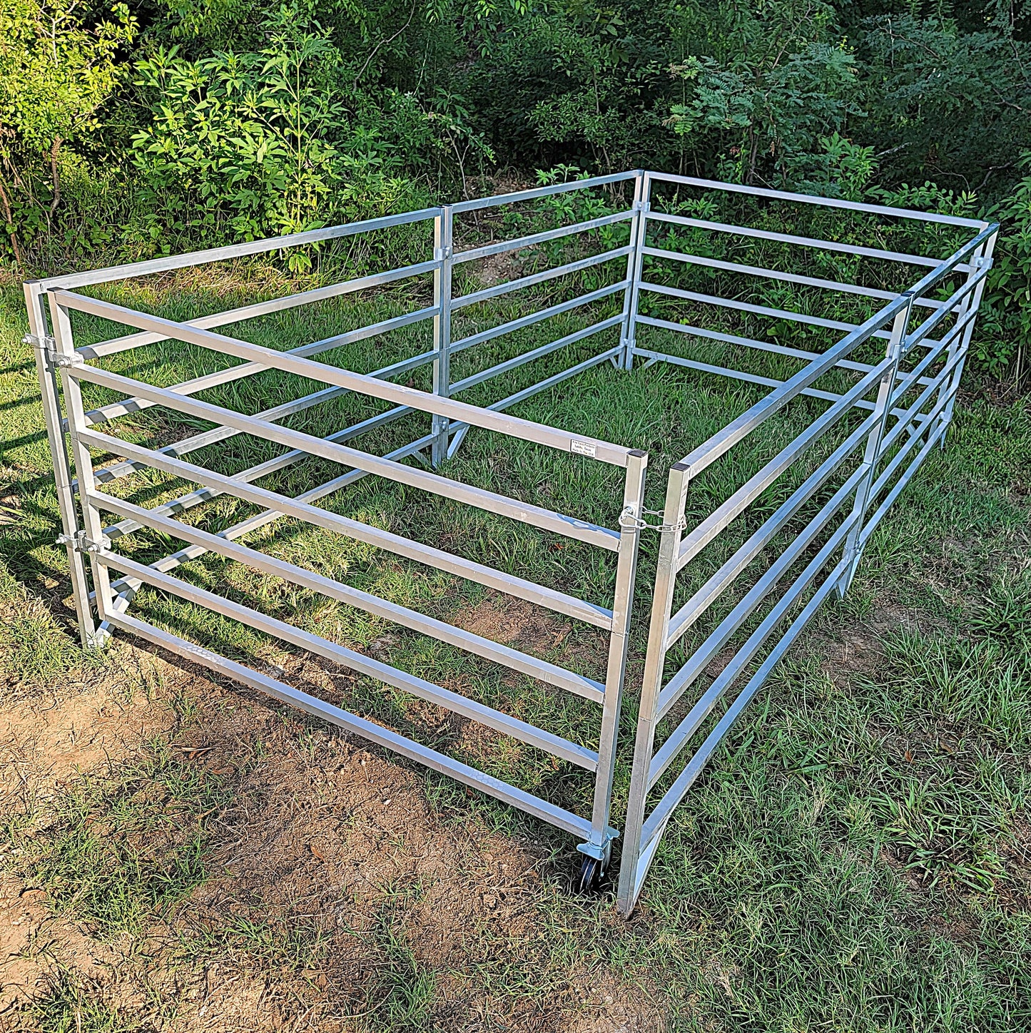 Premium Aluminum 5 Ft X 10 Ft 6 Rail Starter Stall Kit & or Add on Stall Kit for Sheep & Goats - Homesteading Supplies for Quail Enthusiasts