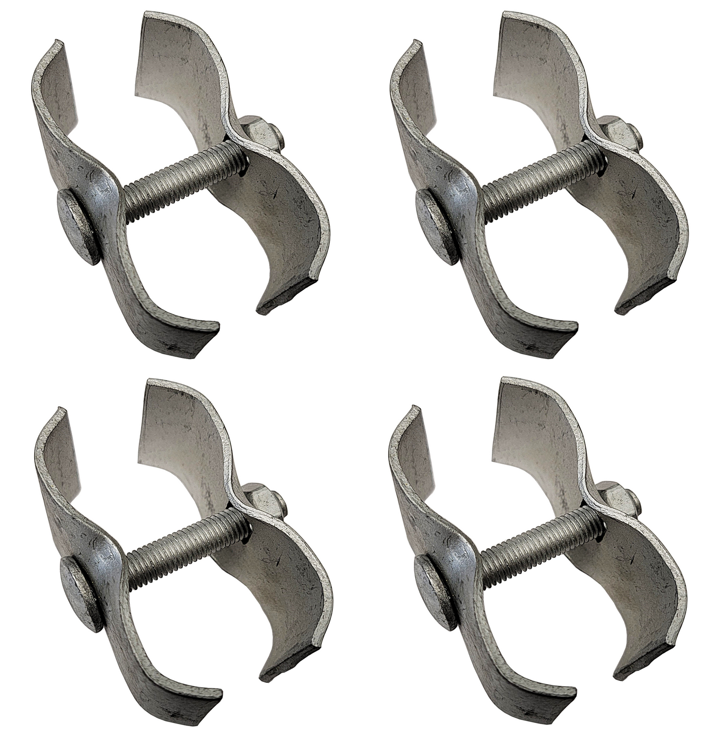 Premium 4 Pack of Galvanized Panel to Panel Clamps for 1 Inch Aluminum Square Tubing - Homesteading Supplies for Quail Enthusiasts