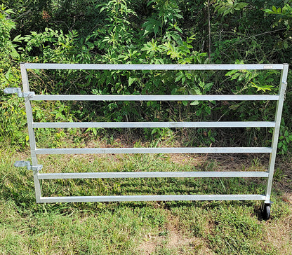 Premium Aluminum 5 Ft X 5 Ft 6 Rail Wall Mounted Starter Stall Kit & or Add-On Kit for Sheep & Goats - Homesteading Supplies for Quail Enthusiasts