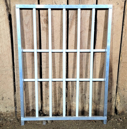 Premium Aluminum 30-Inch-Long by 40-Inch-Tall Sheep & Goat Lamb & Kid Creep Feeding Panel - Homesteading Supplies for Quail Enthusiasts