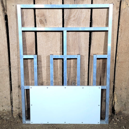 Premium Aluminum 30-Inch-Long by 40-Inch-Tall Sheep & Goat Tombstone Style Feeding Panel Hay - Homesteading Supplies for Quail Enthusiasts