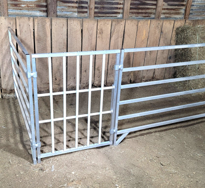 Premium Aluminum 30-Inch-Long by 40-Inch-Tall Sheep & Goat Lamb & Kid Creep Feeding Panel - Homesteading Supplies for Quail Enthusiasts