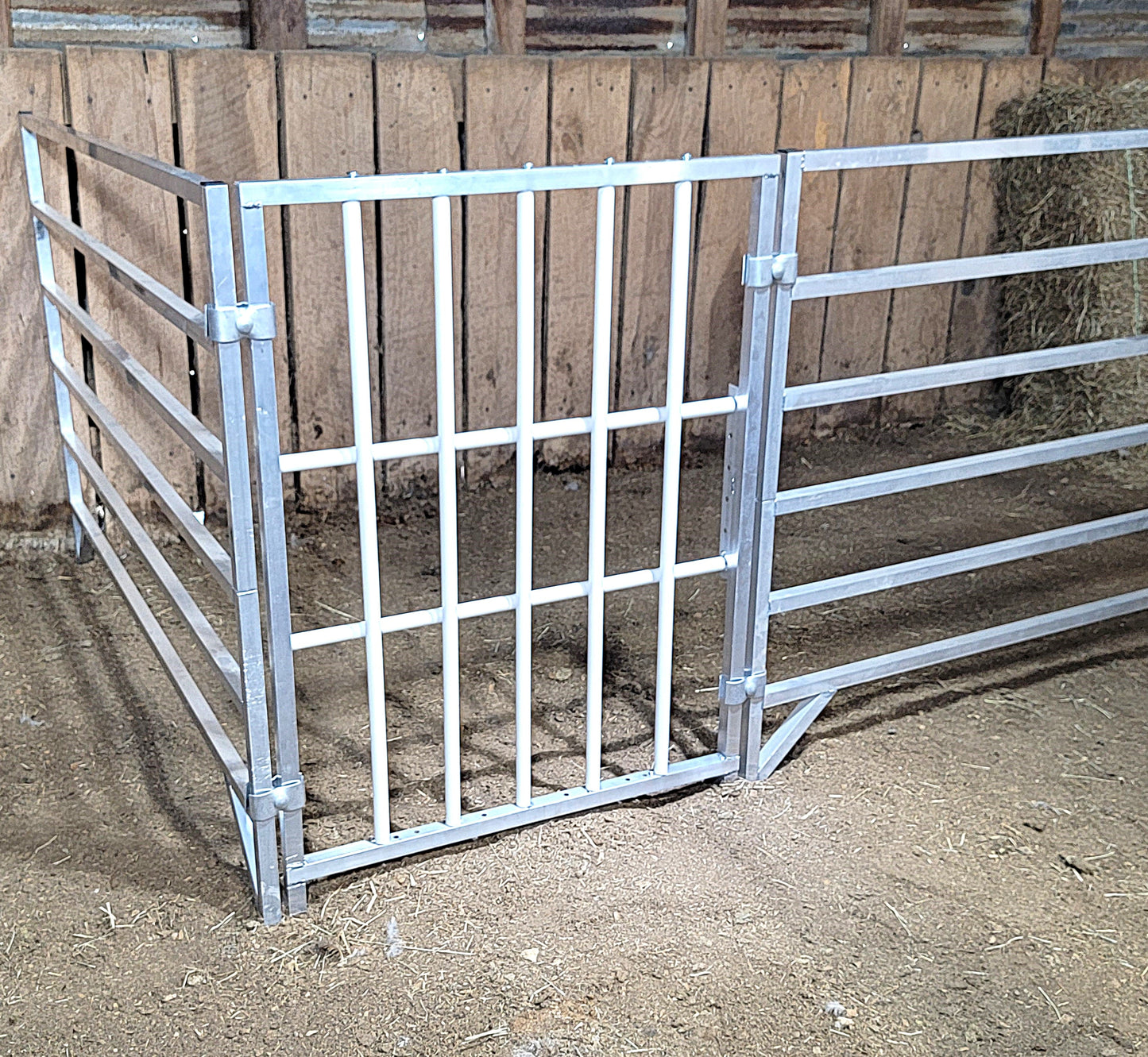 Premium Aluminum 30-Inch-Long by 40-Inch-Tall Sheep & Goat Lamb & Kid Creep Feeding Panel - Homesteading Supplies for Quail Enthusiasts