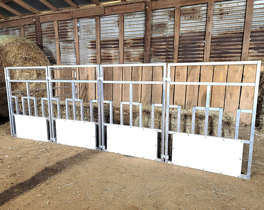 Premium Aluminum 30-Inch-Long by 40-Inch-Tall Sheep & Goat Tombstone Style Feeding Panel Hay - Homesteading Supplies for Quail Enthusiasts