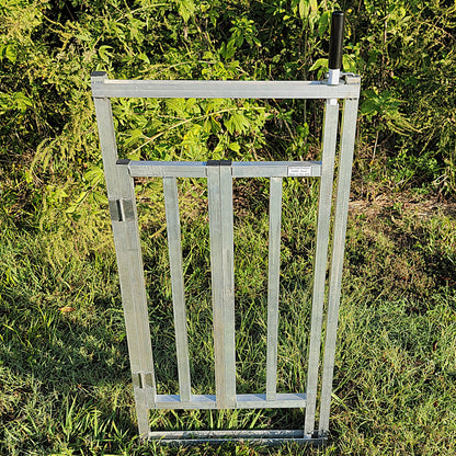 Premium Aluminum 40-Inch-Tall Sheep & Goat Folding Stop Gate for Sorting Alley & Pen Systems - Homesteading Supplies for Quail Enthusiasts