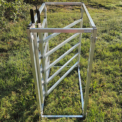 Premium Aluminum 40-Inch-Tall Sheep & Goat 3 Way Sorter gate for Sorting Alley & Pen Systems - Homesteading Supplies for Quail Enthusiasts