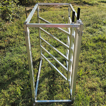 Premium Aluminum 40-Inch-Tall Sheep & Goat 3 Way Sorter gate for Sorting Alley & Pen Systems - Homesteading Supplies for Quail Enthusiasts
