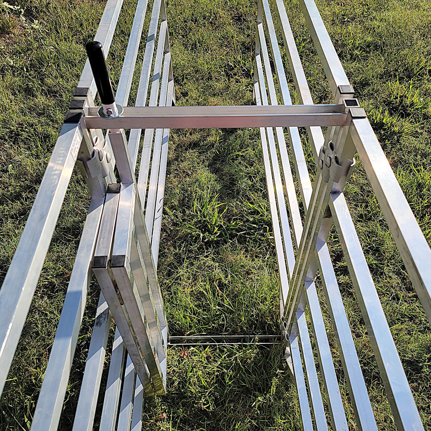 Premium Aluminum 40-Inch-Tall Sheep & Goat Folding Stop Gate for Sorting Alley & Pen Systems - Homesteading Supplies for Quail Enthusiasts
