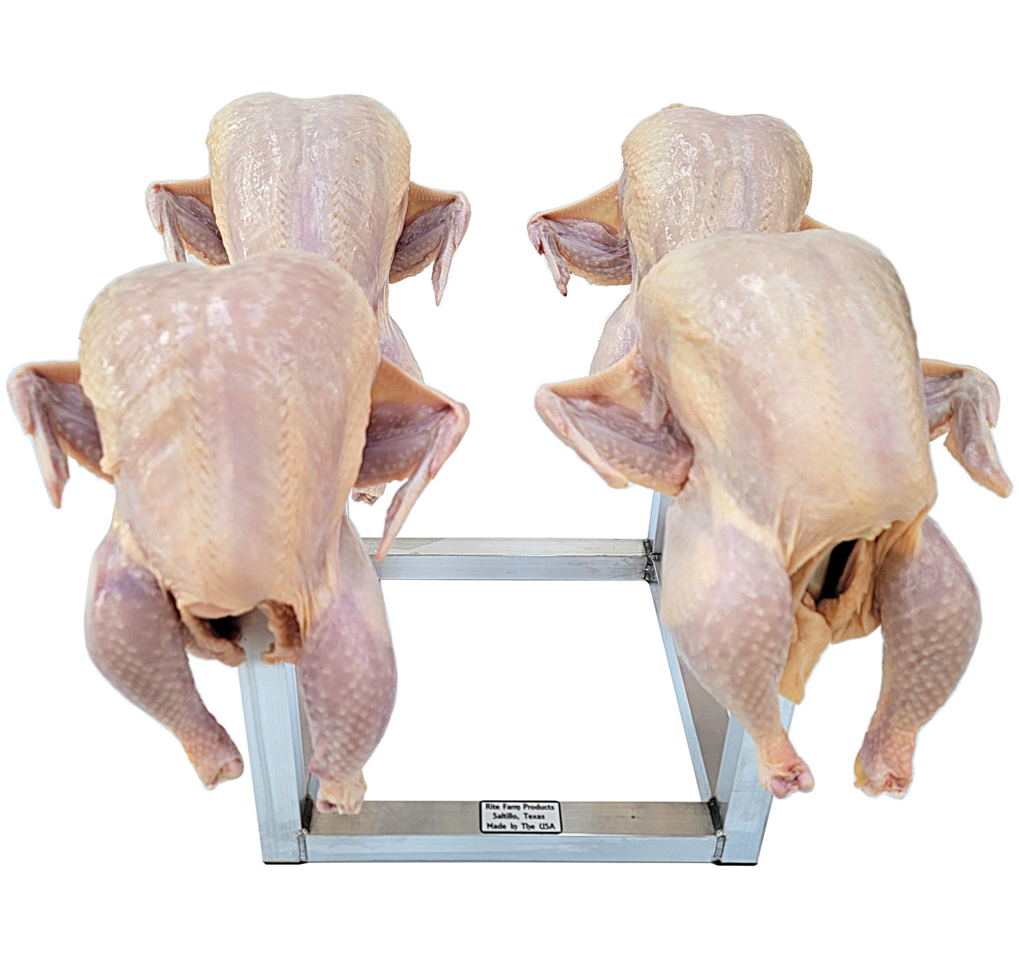 12 Inch Chicken Drying Rack 4 Stations, Poultry Processing Shrink Bag Stand