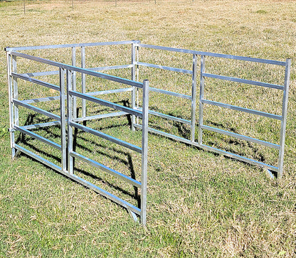 Premium Collapsible Sheep & Goat Aluminum Round Hay Bale Feeder for 4X4, 4X5, & 4X6 Bales Llama Alpaca - Homesteading Supplies for Quail Enthusiasts