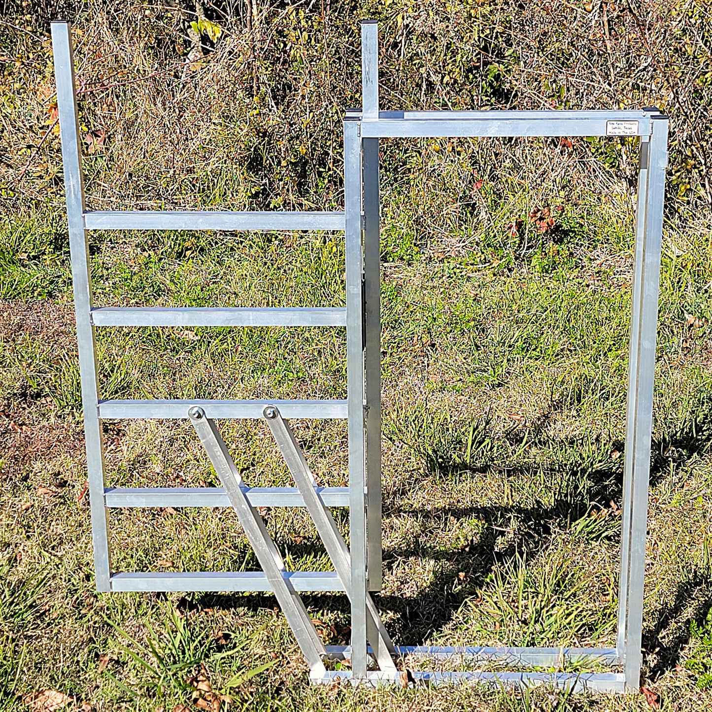 Premium Aluminum 40-Inch-Tall Sheep & Goat Sliding Stop Gate for Sorting Alley & Pen Systems - Homesteading Supplies for Quail Enthusiasts